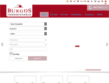 Tablet Screenshot of burgos-inmobiliaria.es
